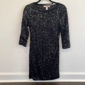 F21 Black Sequin Dress